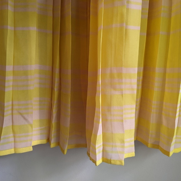 Striped Pleated Maxi Dress with Sheer Overlay from French Connection - Picture 5 of 8